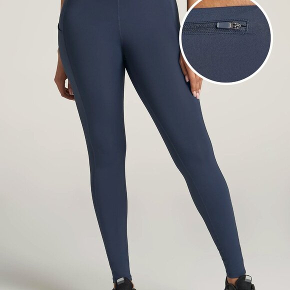 American Tall Women's Active Tall Leggings with Pockets in Navy Size MM / Tall / - Picture 1 of 3